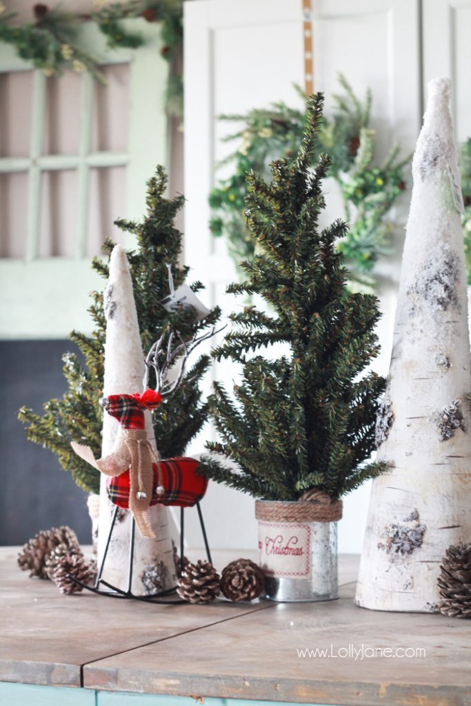 Table Vignette Visual Idea — Christmas Shelf Decor