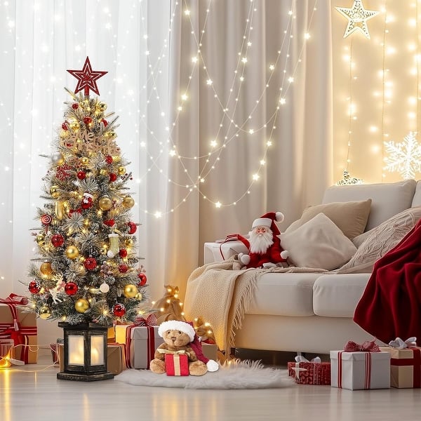 Pre-Lit Christmas Tree with Sparkling Fairy Lights — Christmas Fairy Lights Living Room