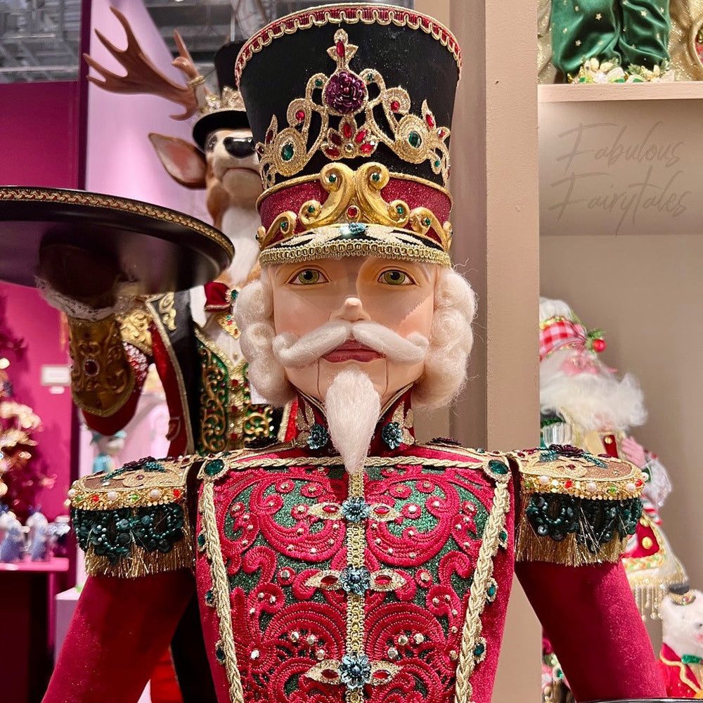 Luxury Nutcracker Vignette with Festive Figures — Nutcracker Christmas Decor