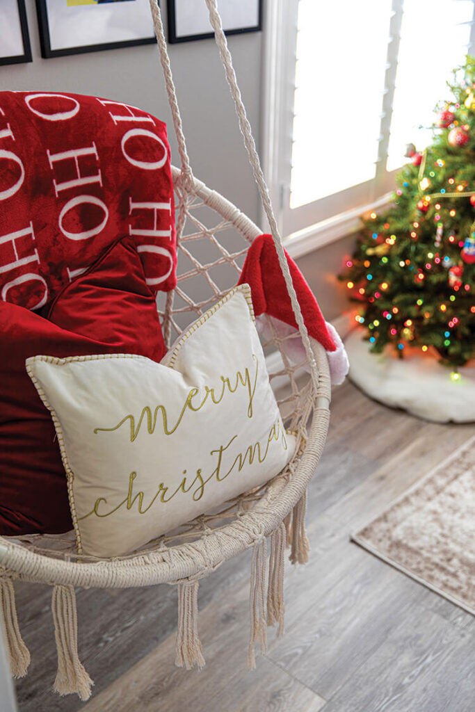 Boho Living Room Corner with Hanging Chair Decor Boho Living Room Corner with Hanging Chair Decor — Simple Christmas Decor