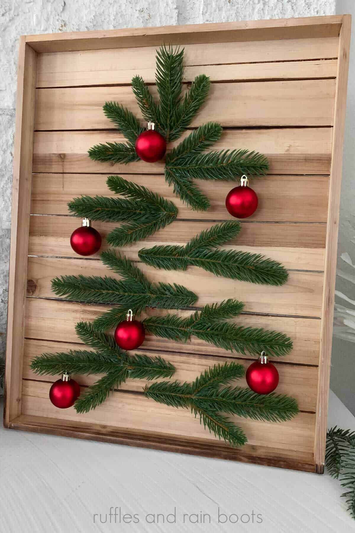 Minimalist DIY Christmas Tree Wall Art — DIY Christmas Decor