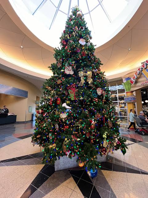 Majestic Disney Christmas Tree in a Public Space Majestic Disney Christmas Tree in a Public Space