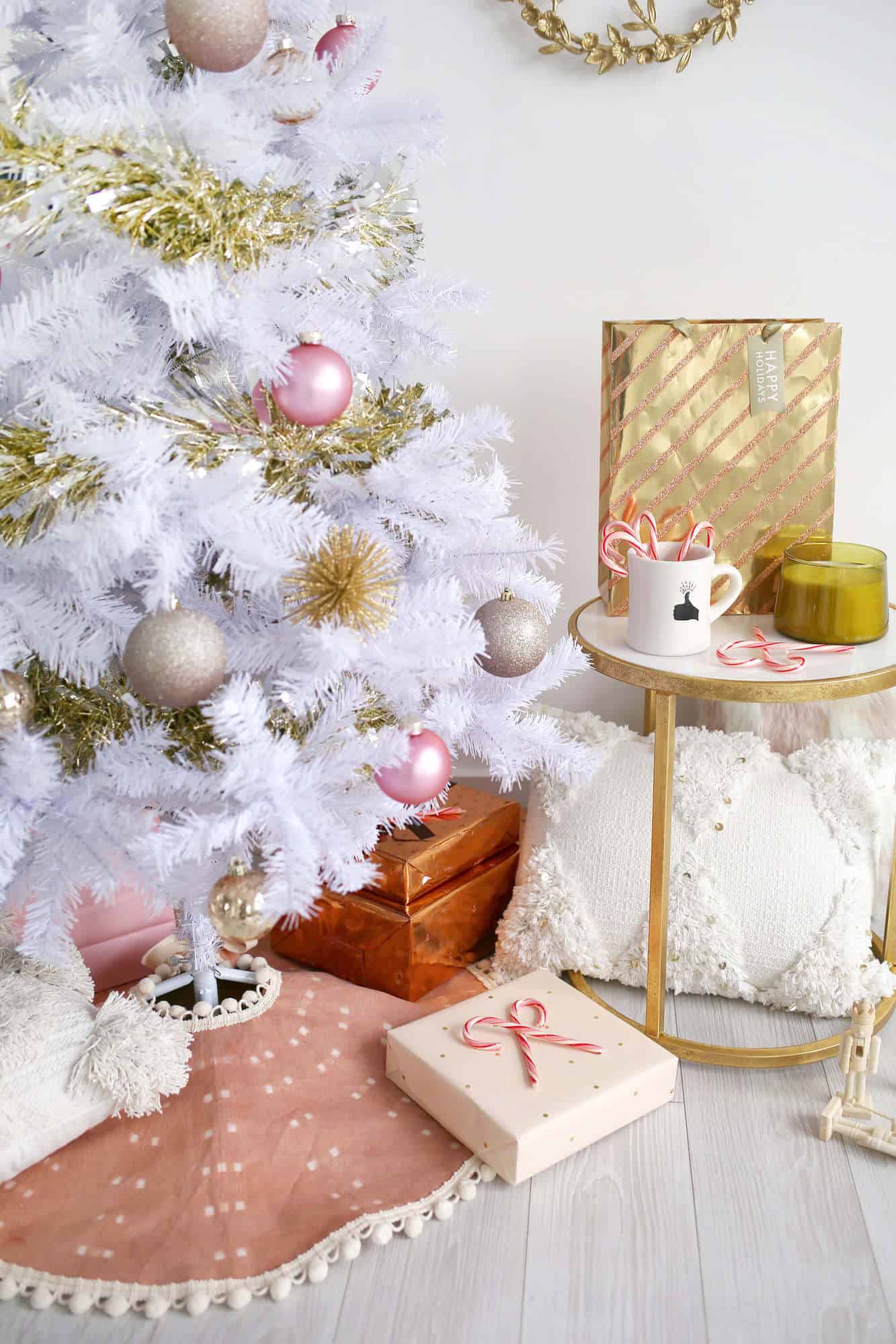 Living Room Visual Idea — Christmas Tree Skirt