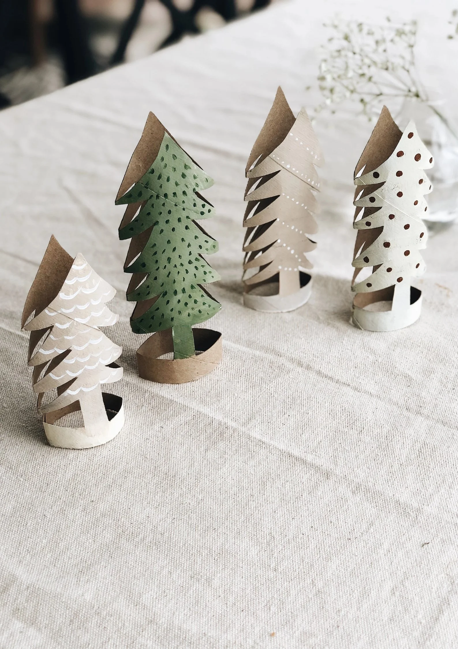 Minimalist Paper Christmas Trees for Delicate Decor Minimalist Paper Christmas Trees for Delicate Decor — Christmas Crafts for Adults