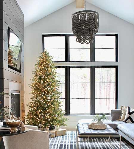 Tree Placed In Corner Of Large Room Visual Idea Tree Placed In Corner Of Large Room Visual Idea — Winter Wonderland Christmas Tree