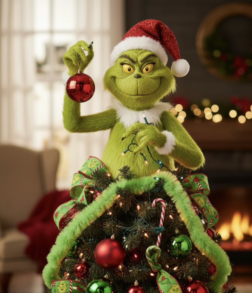 Grinch Figure as a Festive Tree Topper Grinch Figure as a Festive Tree Topper — Grinch Christmas Tree