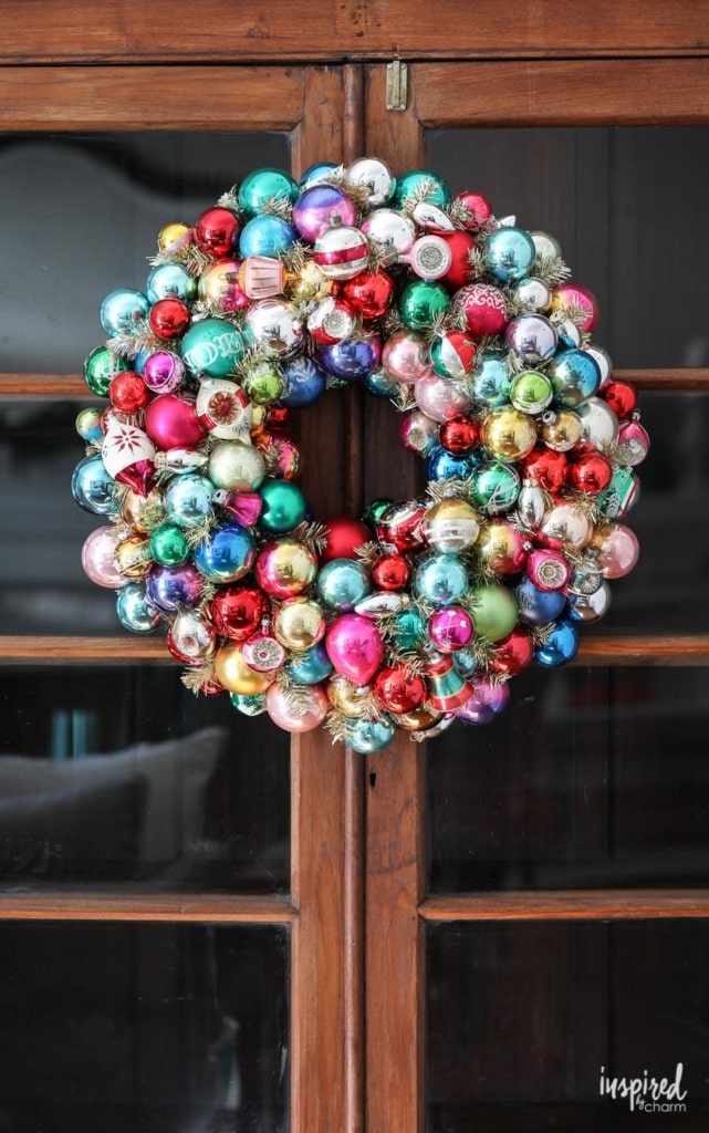 Kaleidoscope of Color: Eclectic Vintage Ornament Wreath Kaleidoscope of Color: Eclectic Vintage Ornament Wreath
