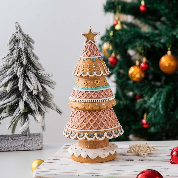 Tiered Gingerbread-Style Christmas Tree Decoration with Intricate Icing Tiered Gingerbread-Style Christmas Tree Decoration with Intricate Icing — Gingerbread Christmas Tree