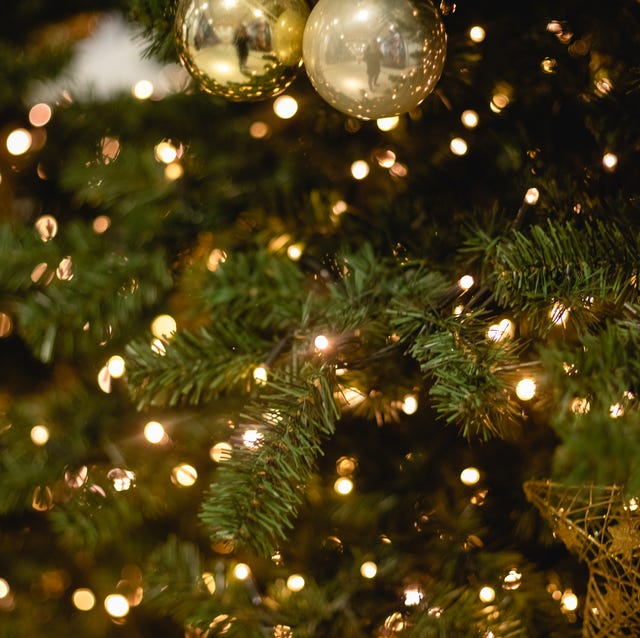 Soft Bokeh Effect from Warm White Lights and Gold Ornaments Soft Bokeh Effect from Warm White Lights and Gold Ornaments — Christmas Tree Lights