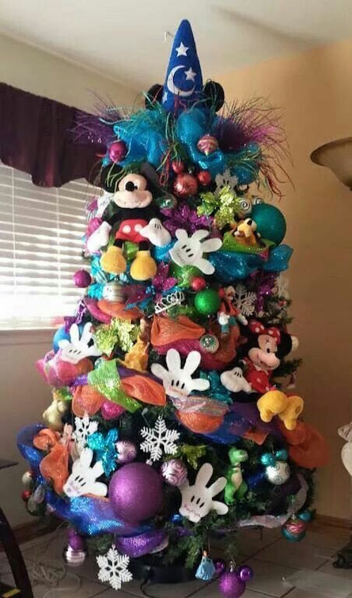Densely Decorated Disney Character Christmas Tree Densely Decorated Disney Character Christmas Tree — Disney Christmas Tree