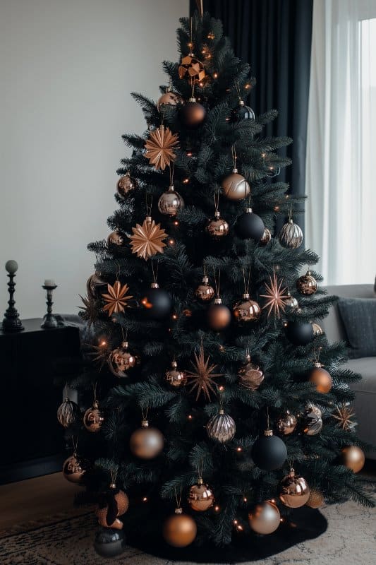 25 Black Christmas Tree Decorations: Stylish Ideas To Try