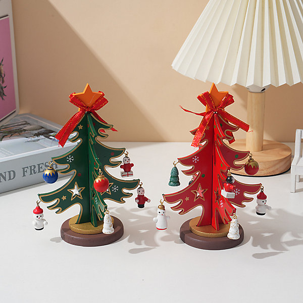 Modern Minimalist Wooden Trees as Centerpieces Modern Minimalist Wooden Trees as Centerpieces — Tabletop Christmas Tree Decor