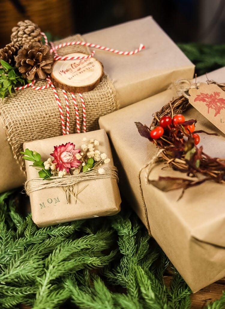 Natural Nesting: Grounding Elements Natural Nesting: Grounding Elements — Christmas Gift Wrapping