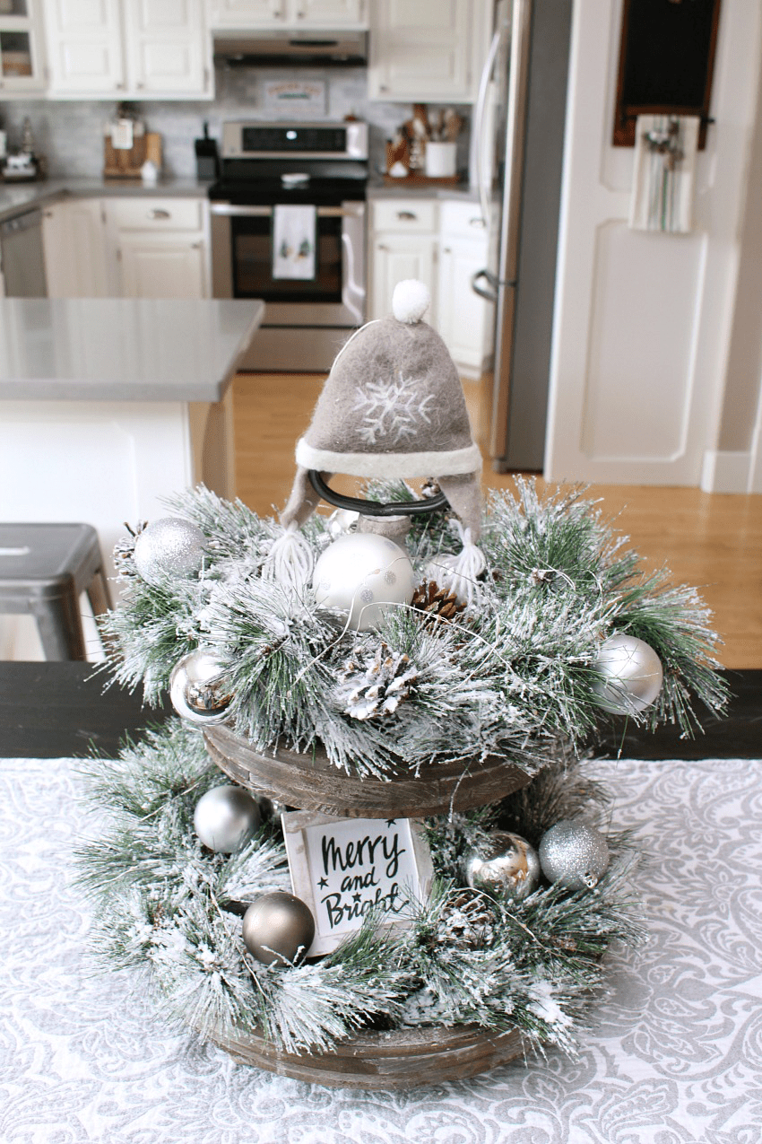 Kitchen Visual Idea — Christmas Tiered Tray