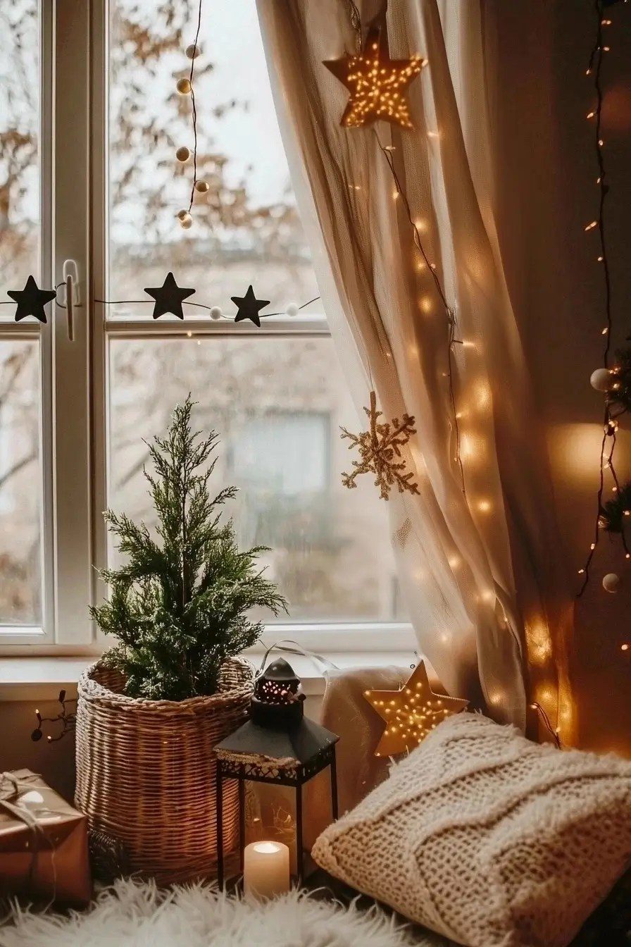 Visual Idea — Christmas Fairy Lights Window