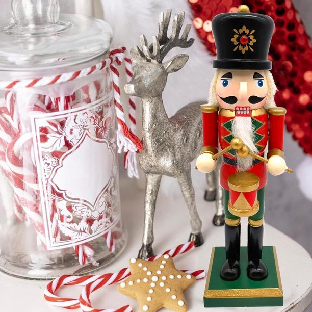 Nutcracker Drummer Vignette with Candy Canes — Nutcracker Display