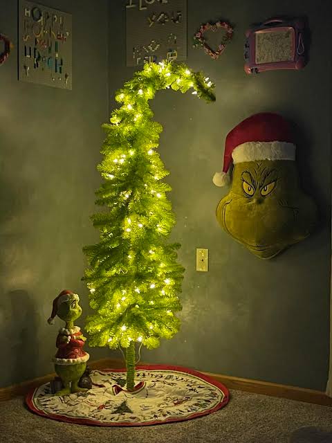Bold Lime Green Grinch Christmas Tree Bold Lime Green Grinch Christmas Tree