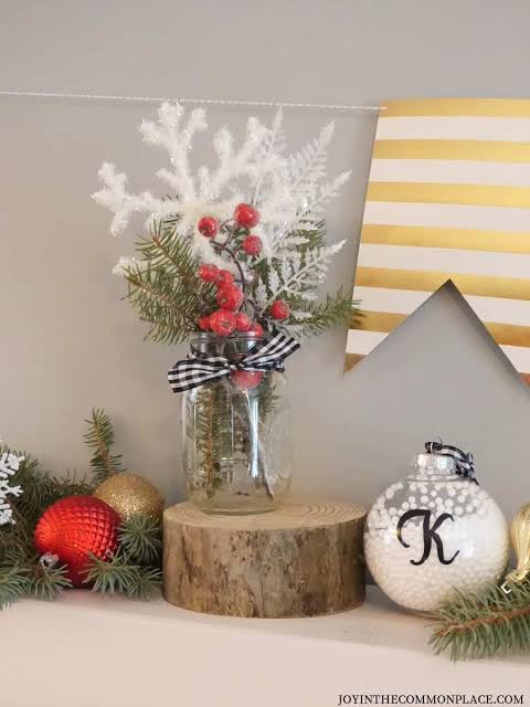 Surface Visual Idea — Christmas Shelf Decor
