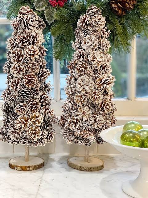 Natural Pinecone Christmas Trees for a Woodland Feel Natural Pinecone Christmas Trees for a Woodland Feel — Christmas Crafts for Adults