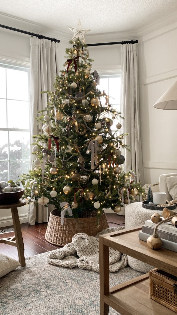 Boho Bliss: Woven Textures and Gold Accents — Christmas Tree Trends