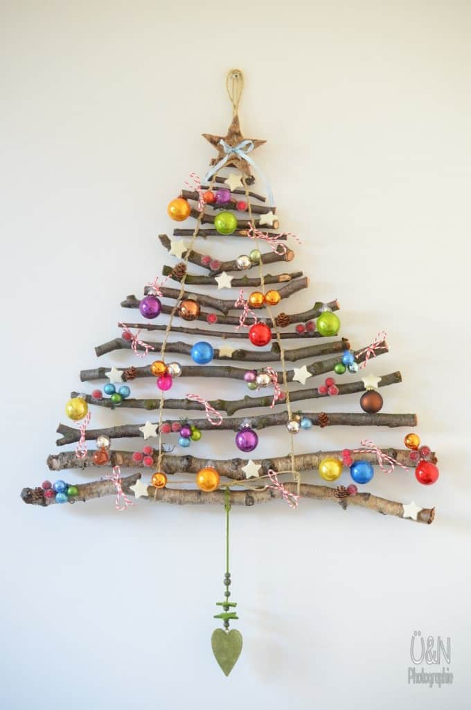 Unique Branch Christmas Tree Wall Art Unique Branch Christmas Tree Wall Art — Christmas Crafts for Adults