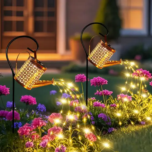 Whimsical Garden Watering Can Shaped Lights — Christmas Lantern Lights