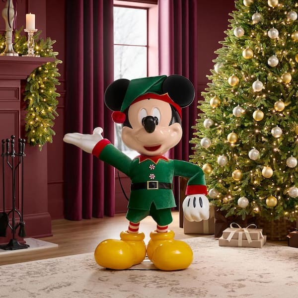 Living Room Mickey Mouse Elf Figure Enhancing Christmas Tree Living Room Mickey Mouse Elf Figure Enhancing Christmas Tree — Disney Christmas Tree