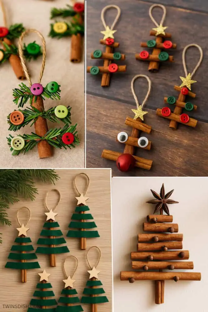 Rustic Cinnamon Stick and Natural Element Ornaments Rustic Cinnamon Stick and Natural Element Ornaments — DIY Christmas Ornaments