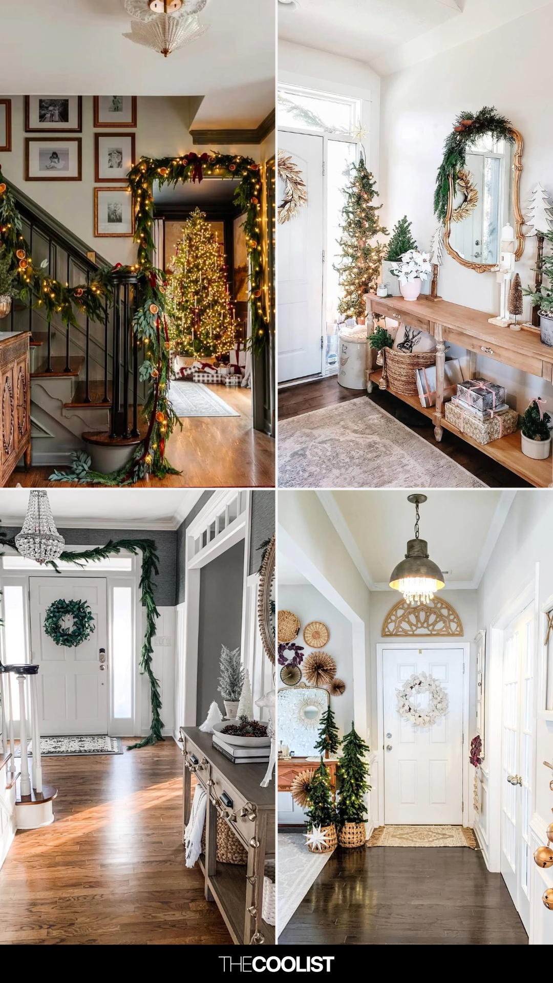 Traditional Entryway with Grand Christmas Tree Traditional Entryway with Grand Christmas Tree — Christmas Entryway Decor