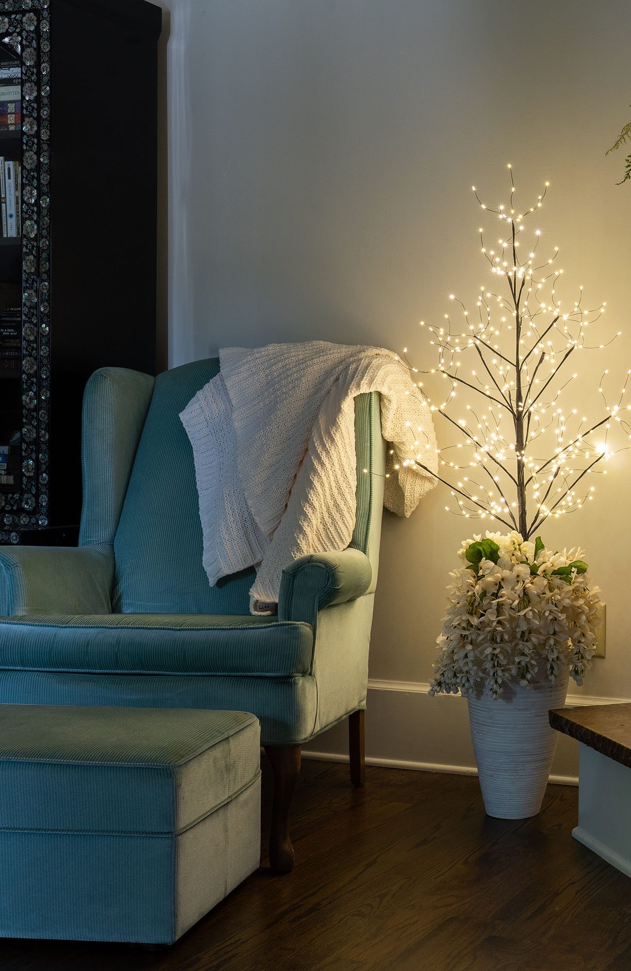 Delicate Fairy Light Tree Accent — Christmas Fairy Lights Living Room