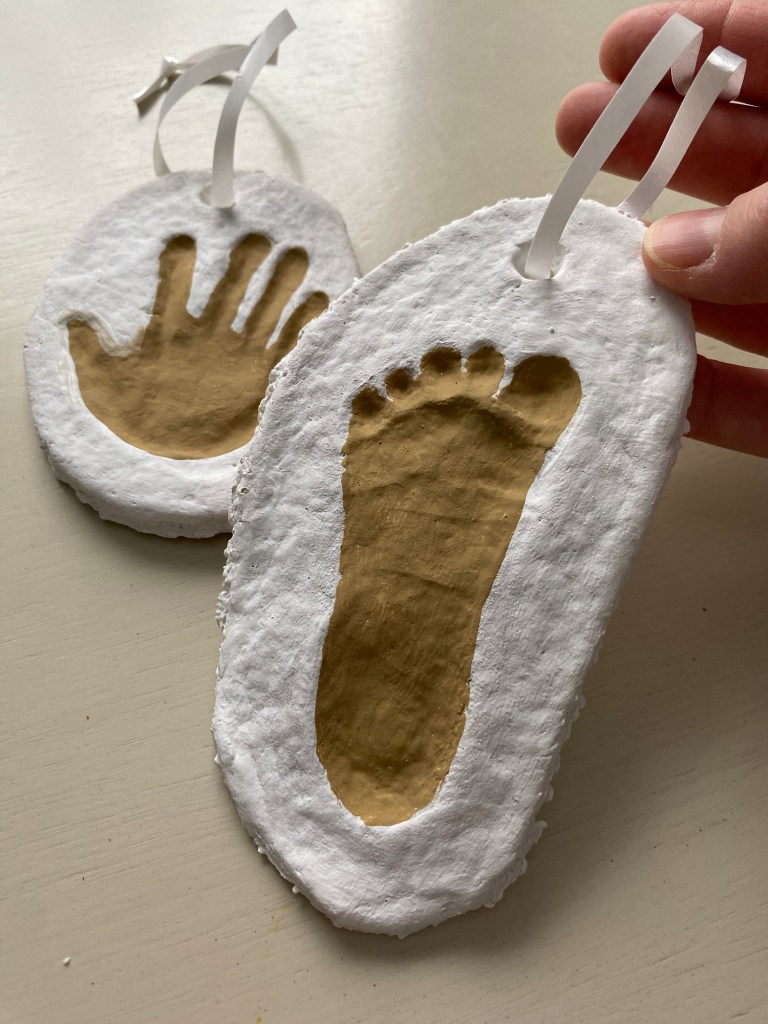 Keepsake Handprint and Footprint Ornaments Keepsake Handprint and Footprint Ornaments — Salt Dough Ornaments