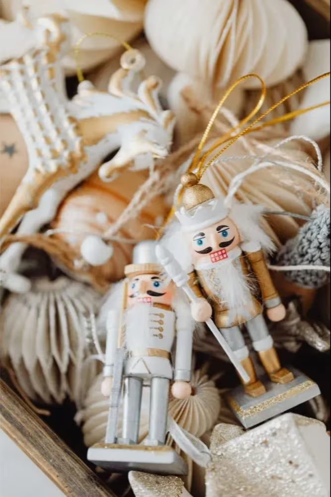 Traditional Nutcracker Ornaments in a Festive Vignette Traditional Nutcracker Ornaments in a Festive Vignette — Ornament Christmas Tree