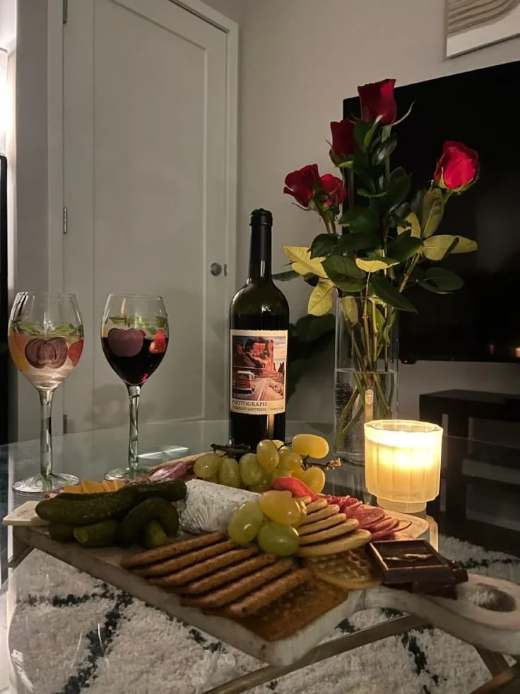 Gourmet Charcuterie Board and Wine for Two Gourmet Charcuterie Board and Wine for Two — New Years Eve Date Night at Home