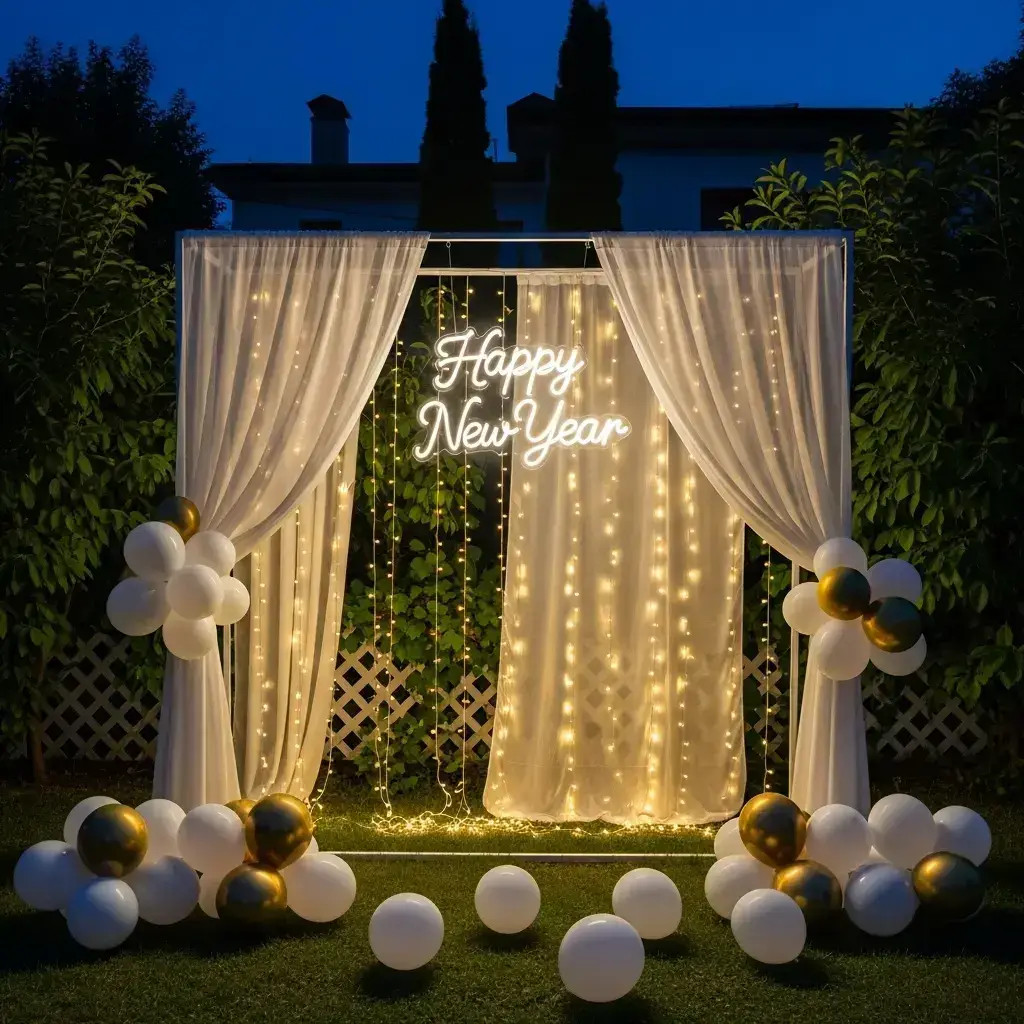 Rooftop New Year Celebration Decor | BalloonDekor