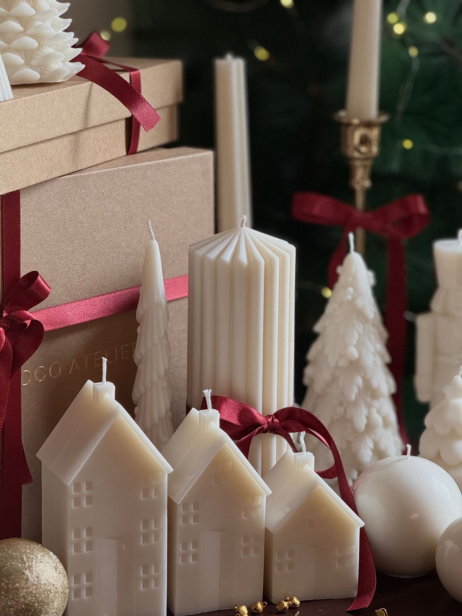 Minimalist Collection of Various Christmas Candle Shapes Minimalist Collection of Various Christmas Candle Shapes — Christmas Candle Decor