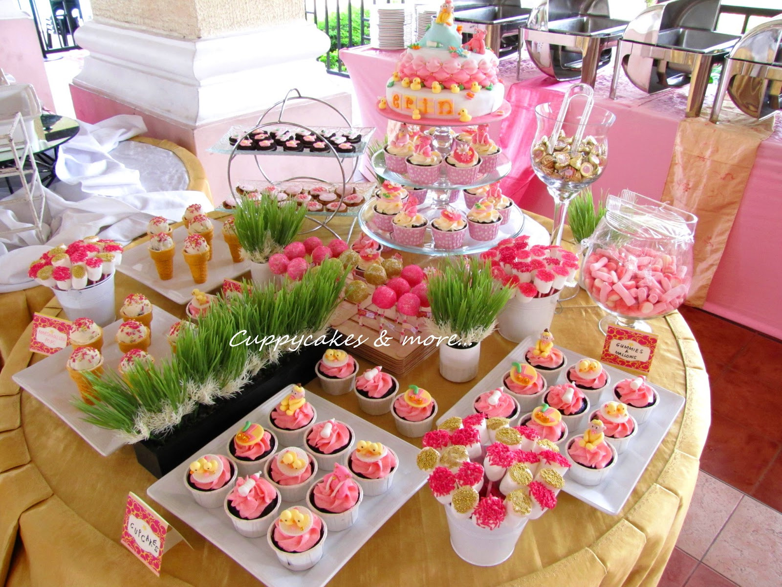 Whimsical Pink and Gold Abundant Dessert Spread Whimsical Pink and Gold Abundant Dessert Spread — New Years Eve Dessert Table