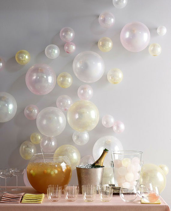 Modern Iridescent Balloon Wall for a Festive Party — New Years Eve Backdrop