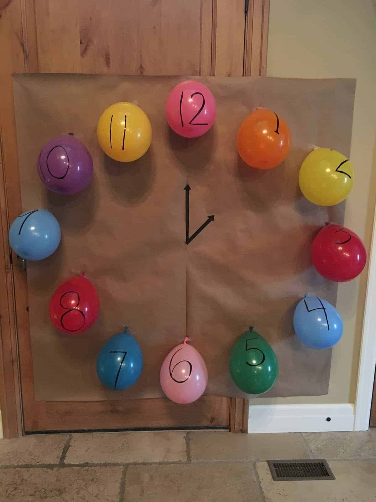 Giant Balloon Clock for a Playful New Year's Countdown Giant Balloon Clock for a Playful New Year's Countdown — New Years Eve Party for Kids